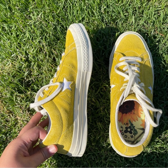 Rare⭐️ Converse One Star OX x Golf Le Fleur Tyler The Creator OG Sulphur M8 W10 - Picture 9 of 16